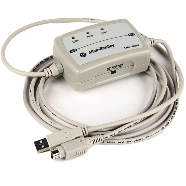 ALLEN-BRADLEY 1784-U2DHP COMMUNICATIONS MODULE CABLE FOR CONNECTING 8 PIN DIN TO USB PORT