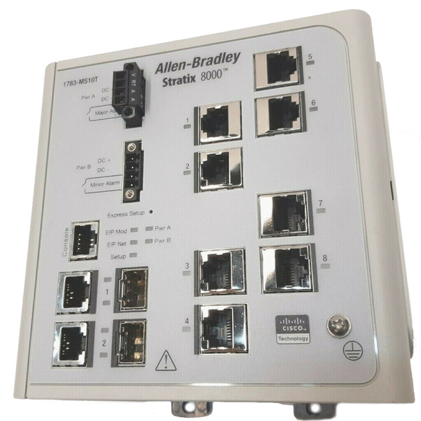 ALLEN-BRADLEY 1783-MS10T STRATIX 8000 SWITCH MANAGED 10-PORT BASE SWITCH