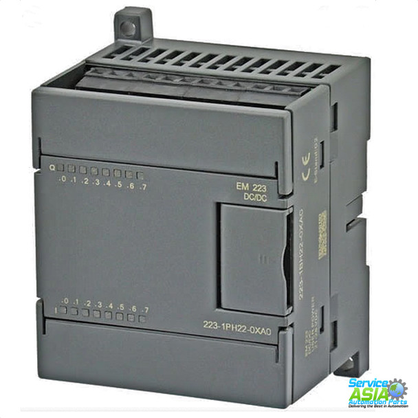 SIEMENS 6ES7223-1PH22-0XA0  SIMATIC S7-200, Digital I/O EM 223, only for S7-22X CPU, 8 DI 24 V DC, Sink/Source, 8 DO relay, 2 A/channel