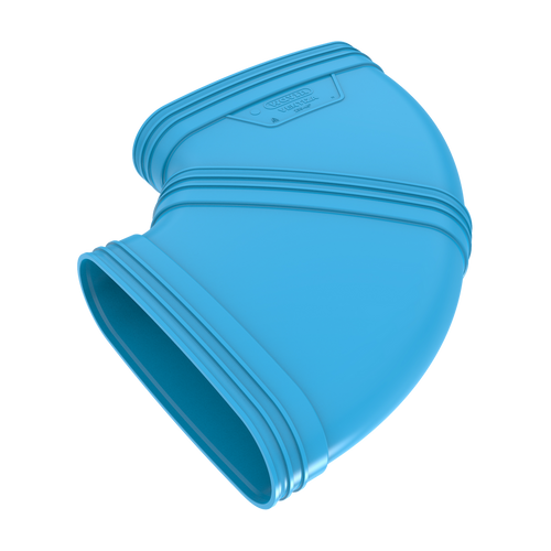 PVC Vent. Bocht 90° BL 235 M/M