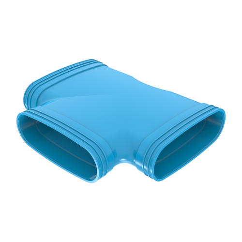 PVC Vent. T-stuk 90° BL 235x235 3M