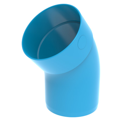PVC Vent. Bocht 45° BL 160 M/S