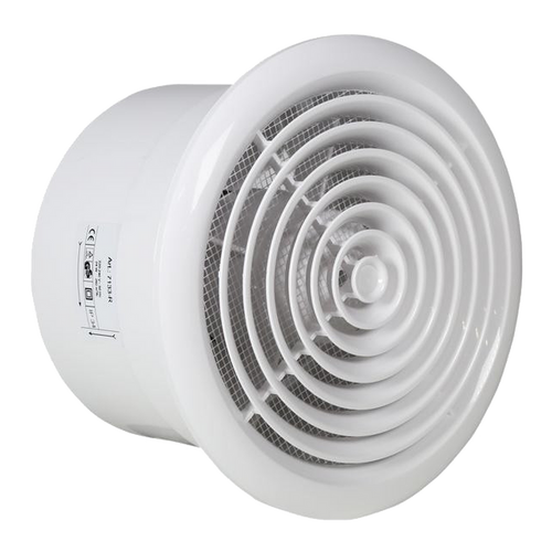 7131 Waves BASE Ø100 ronde ventilator wit 7131 Waves BASE Ø100 ronde ventilator wit