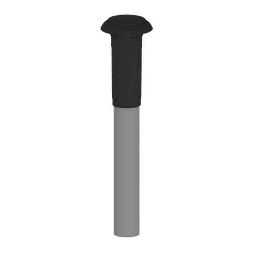 Dakdoorvoer VENT PP 150 L=1310 zwart