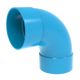 PVC Vent. Bocht 90° BL 125 M/M