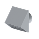Muurrooster 200 aluminium