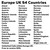 Europe UK 54 Countries Europe UK 54 Countries