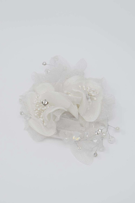 WD009 Fabric Lace Flower WD Clip