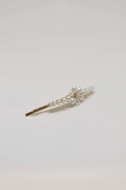 BP004 Pearl Flower Bobby Pin