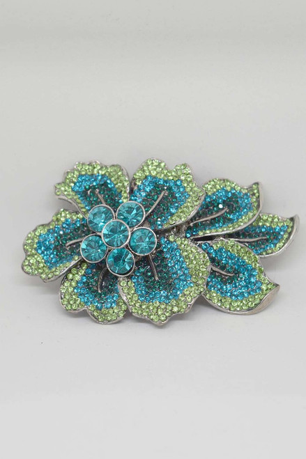 BR017 Gradation Color Big Flower Barrette