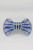 BR012 2-Tone Stripe Big Bow Barrette