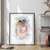 Watercolor Wedding Bride and Mother or Mother and Daughter