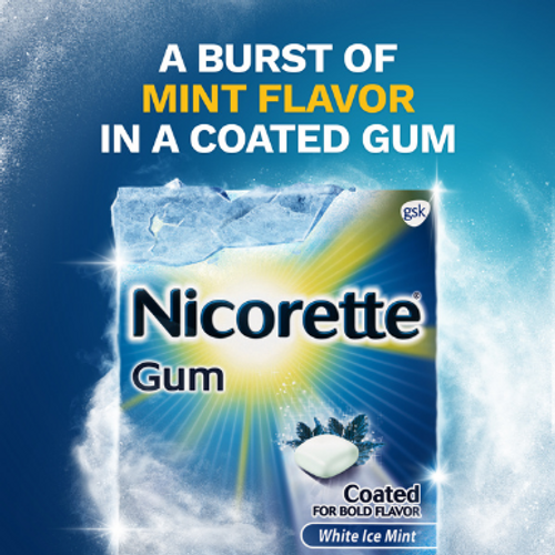 4mg Nicotine Gum White Ice Mint (20 Ct)