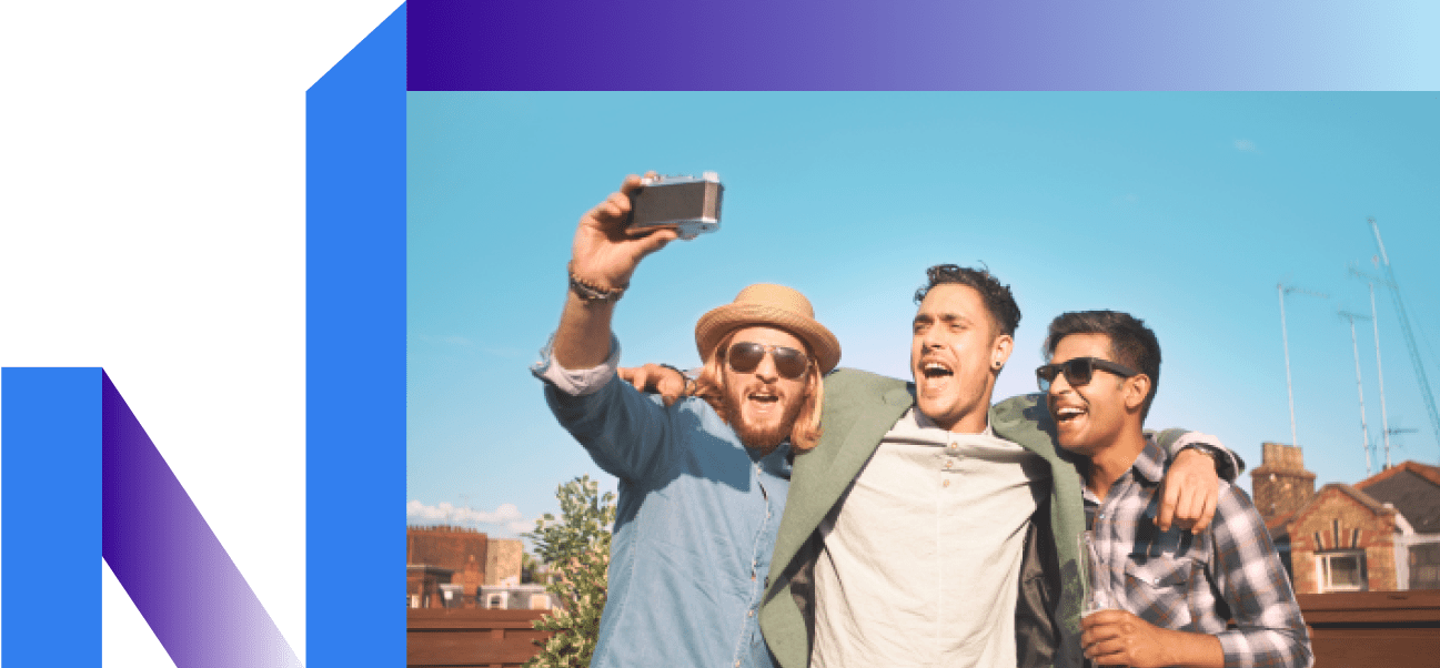 Friends taking a selfie not thinking about smoking
