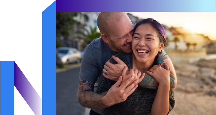 Woman looks over shoulder and isn't thinking about smoking