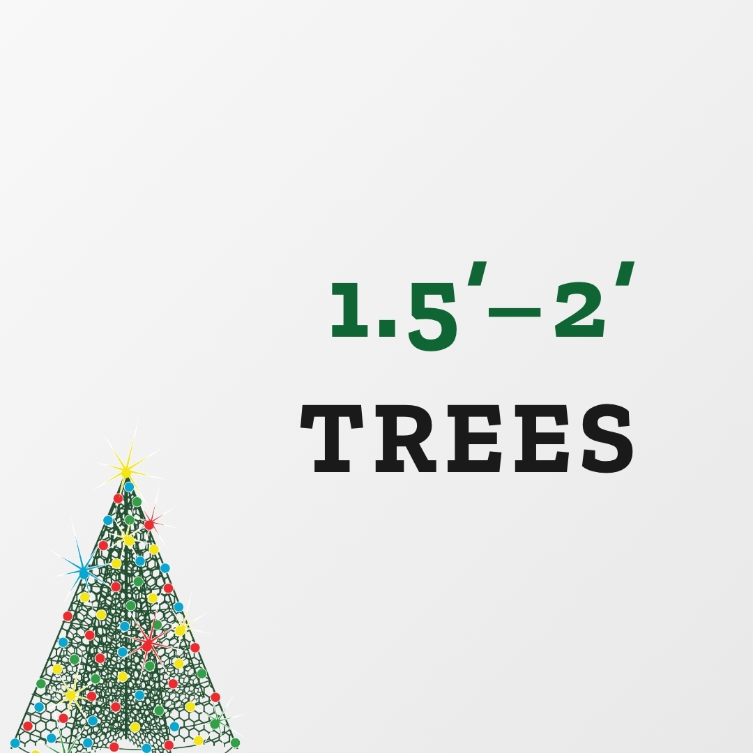 1½'-2' Trees