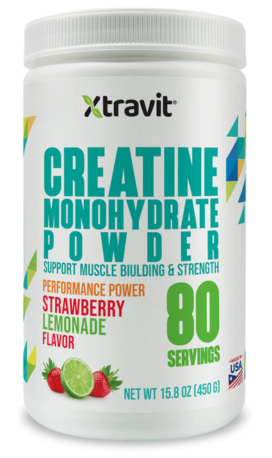 Creatine Monohydrate Powder Strawberry Limonade