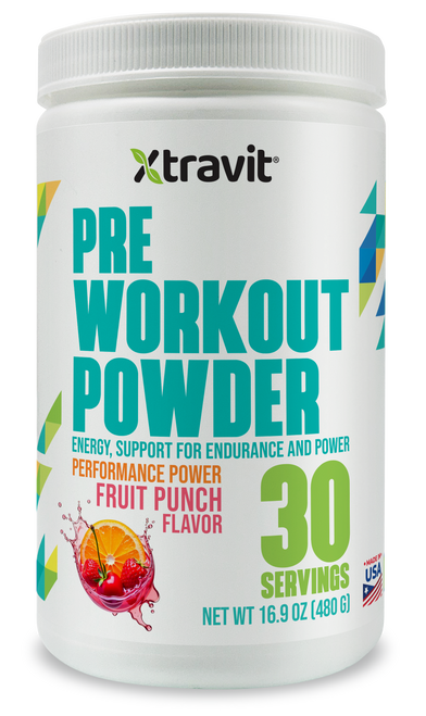 Pre Workout Powder Fruit Punch Flavor