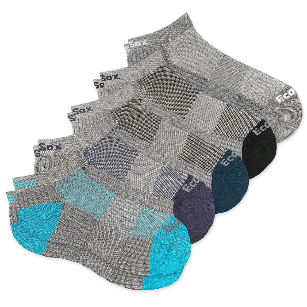 Adult Notched Detail Mesh Breathable Ankle Socks Sports Socks