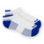 Bamboo Performance Tab Socks - White/Royal Blue