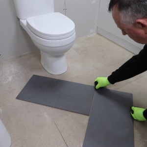 How to set out floor tiles