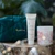 Phytoceane pouch, Shirakami Moisturizing Cream with Aosa Water, and Phytoceane Summer Garden Candle sitting side by side.