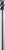 SGS 20.00mm Dia, 4 Flute, Corner Radius End Mill - 46838 - Image 1