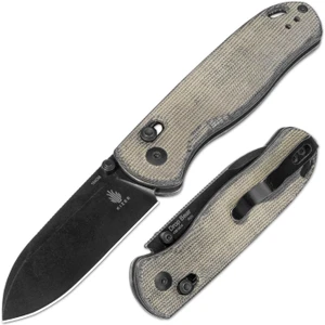 Kizer: Azo Drop Bear | Natural Micarta