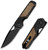 Kizer: Militaw | Black G-10 Burlap Micarta