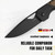 Kizer: Militaw | Black G-10 Burlap Micarta