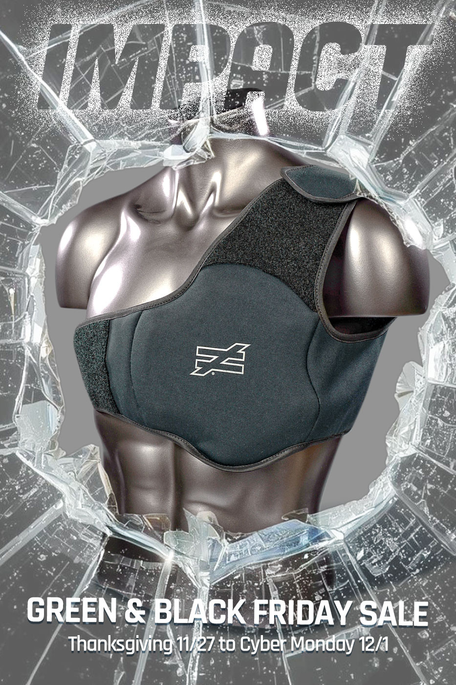 Unequal Hart Protection Pad with Shoulder Harness