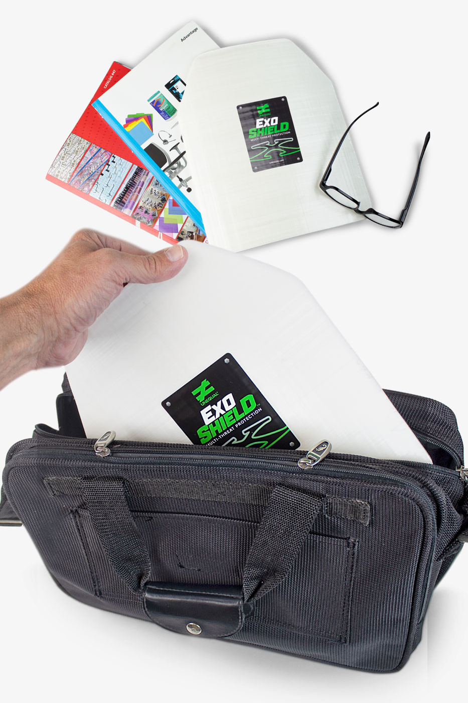 ExoShield™ - Ballistic Armor Plate Backpack Briefcase Insert