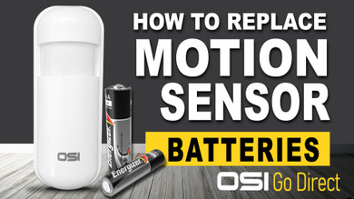 How to replace your OSI Motion Sensor Batteries