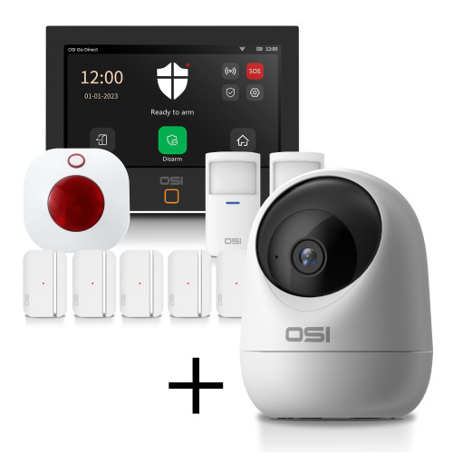 Copy of Smart Wi-Fi Alarm System (Gen 2) - 11-Piece + Indoor Mini PTZ Camera