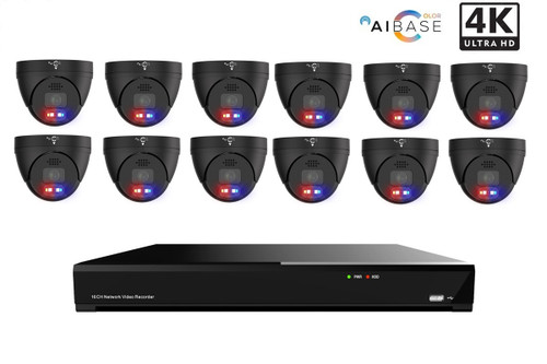 Copy of Copy of AI Color Base 16-CH NVR 4K Active Deterrence AI Full Color PoE IP KIT with 12 cameras (Black) Copy of Copy of AI Color Base 16-CH NVR 4K Active Deterrence AI Full Color PoE IP KIT with 12 cameras (Black)