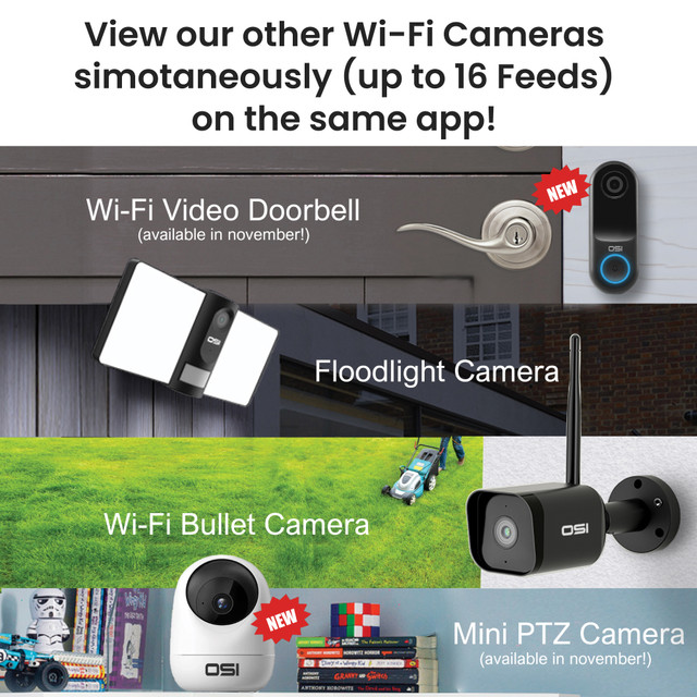 OSI Smart Indoor Wi-Fi Mini PTZ Camera