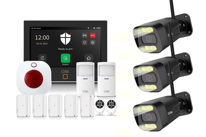 OSI Smart Wi‑Fi Alarm System Gen 2 (4G) offers easy DIY security for homes or businesses with no monthly fees for self‑monitoring, or optional 24/7 professional monitoring from $15/month. OSI Smart Wi‑Fi Alarm System Gen 2 (4G) offers easy DIY security for homes or businesses with no monthly fees for self‑monitoring, or optional 24/7 professional monitoring from $15/month.