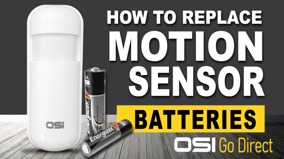 How to replace your OSI Motion Sensor Batteries OSI Go Direct