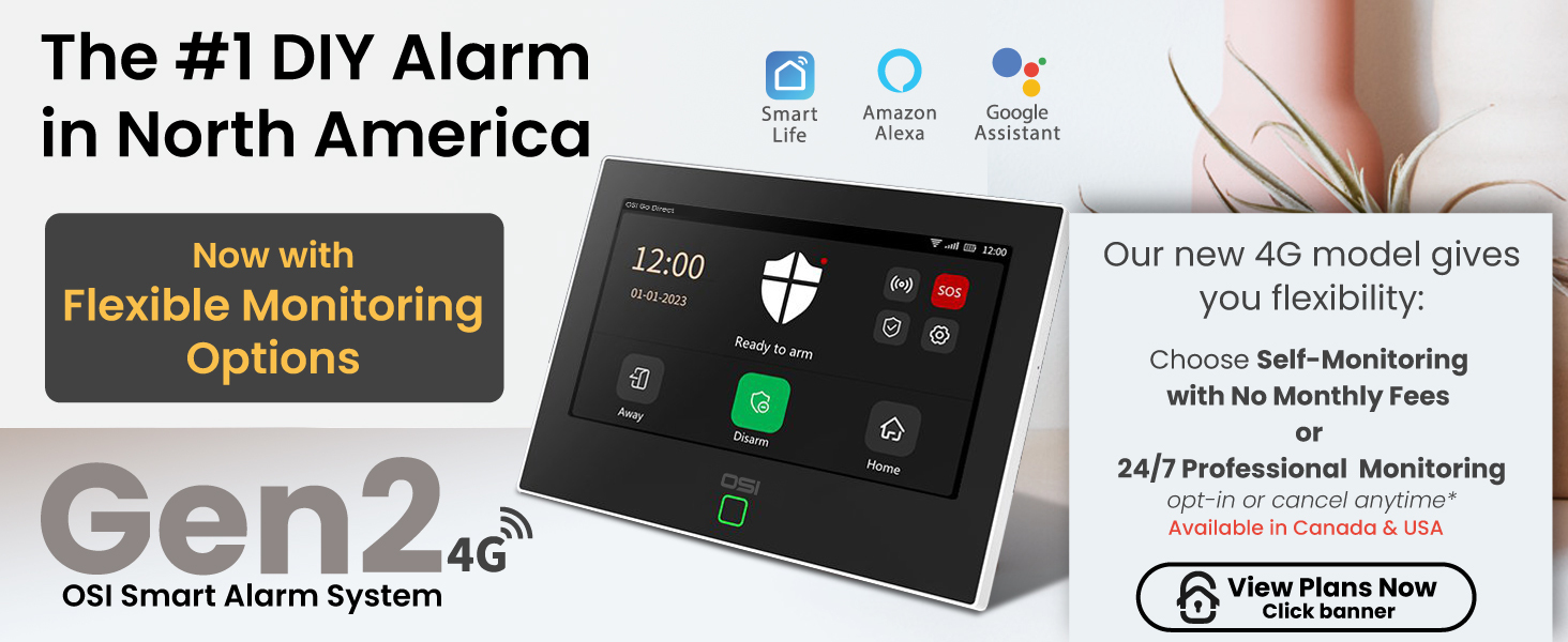 24/7 Alarm Monitoring Plans