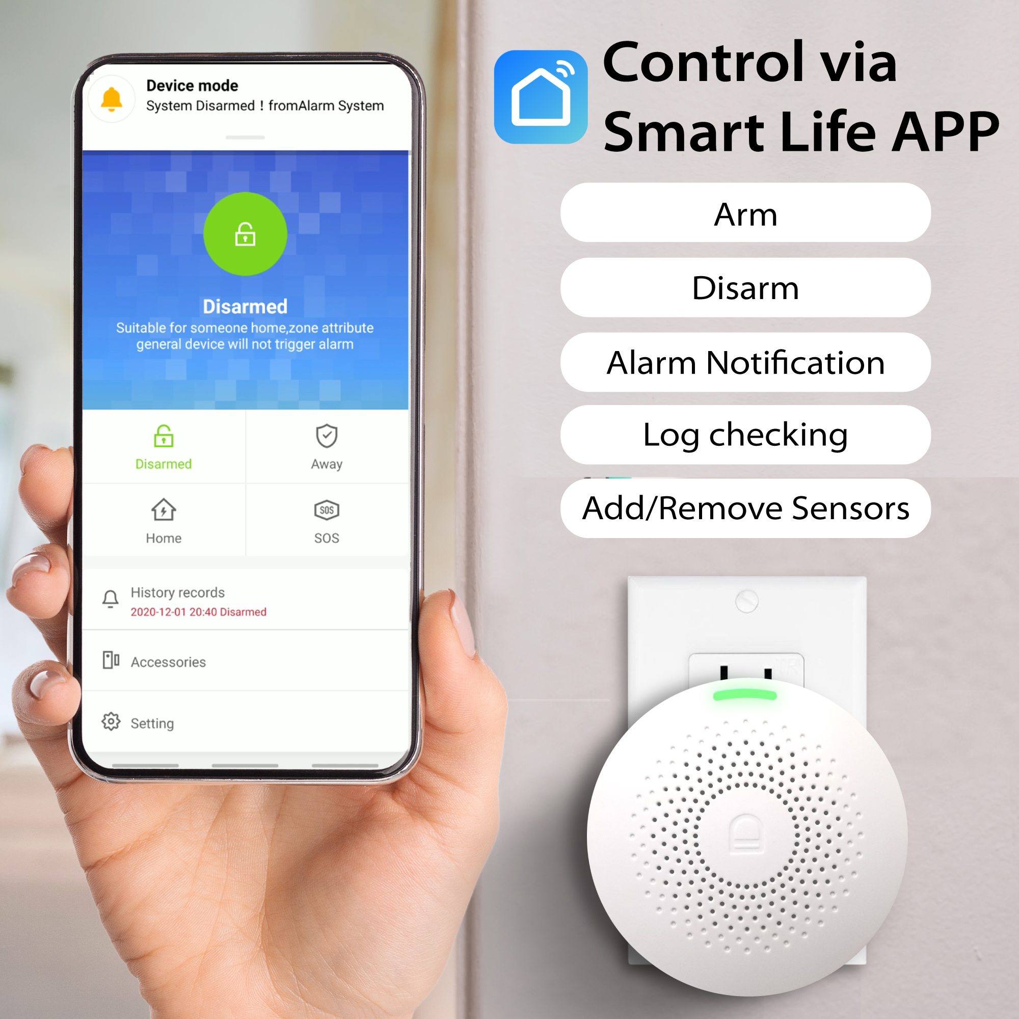 Tuya Zigbee Smart Siren Sensor 90dB Sound Light Alarm Sensor Smart Life  Siren Audible Alarm Smart Home Security System - China Tuya Zigbee Gateway  Required, Siren Sensor