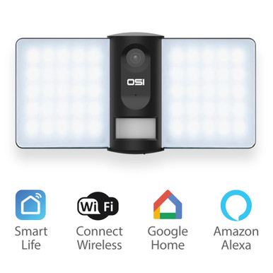 OSI Go Direct Wifi Black Floodlight Camera