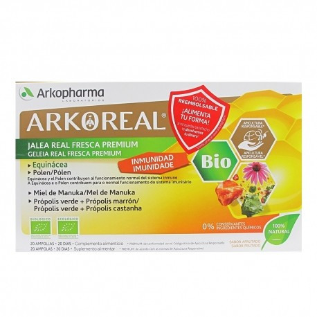 Arkoreal jalea real inmunidad bio 15 mL 20 ampollas