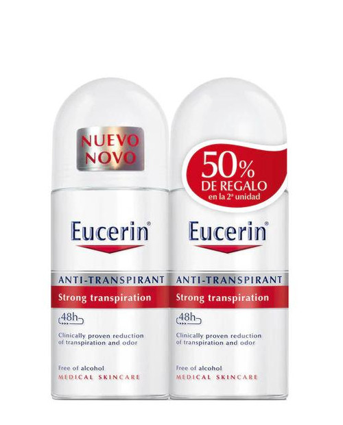 Desodorante duplo antitranspirante roll-on eucerin®