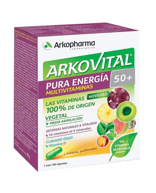 60 cápsulas pura energía arkovital arkopharma