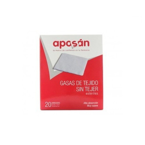 Aposan gasa estéril tejido sin tejer compresas 10 cm x 20 c