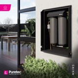 FILTERWALL-IM2-WS Puretec FilterWall - Integrated In-wall Wholehouse Filtration with plumbed bypass - Front Panel: Windspray