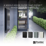 Puretec FilterWall and internal wall fascia - Integrated In-wall Wholehouse Filtration with plumbed bypass - Front Panel: Stone White