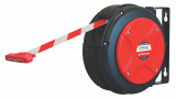 BR50010D Alemlube EL Series danger safety barrier reel  16m long red and white band;