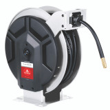 HR90090 Alemlube EL Series open oil reel complete with 20m x 12mm ID hose and hose stop;