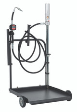 O30060 Alemlube EL Series kit with digital oil meter - air operated 3:1 drum pump and 205L/180kg drum trolley;